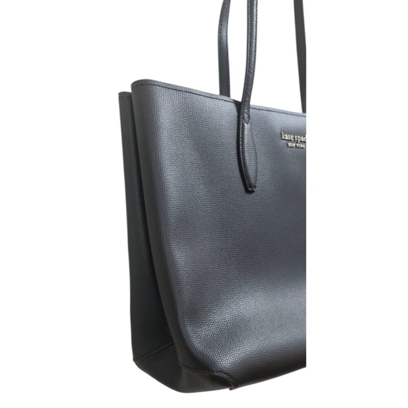 New Kate Spade All Day Large Tote Leather Black Multi - Picture 5 of 16